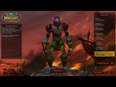 Level 33-35 | World Record warrior speedrun 1-60 3d17h31m - Classic wow
