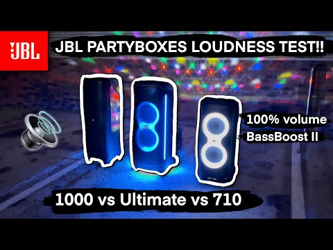 JBL Partybox Ultimate vs 1000 vs 710 Loudness test!!