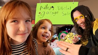 SNEAKY KiDS vs NiNJA DAD!! Adley is making our Digital Garage Sale for you & SSG helps Utah Esports