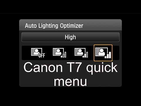Intro to Canon T7 and T6 Quick Menu Setup