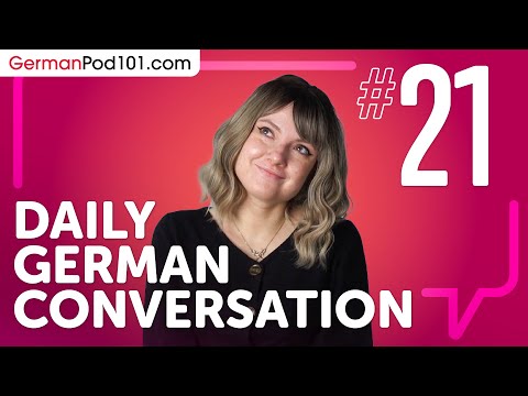 learn about verb conjugation in a formal conversation in German Daily German Conversations 01