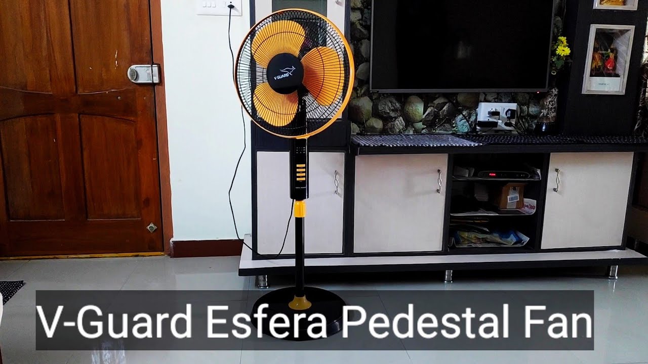V-Guard Esfera Pedestal Fan with Remote and Timer