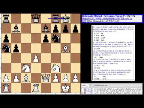 World Championship 1963-Game 20-Botvinnik,Mikhail-Petrosian,Tigran V