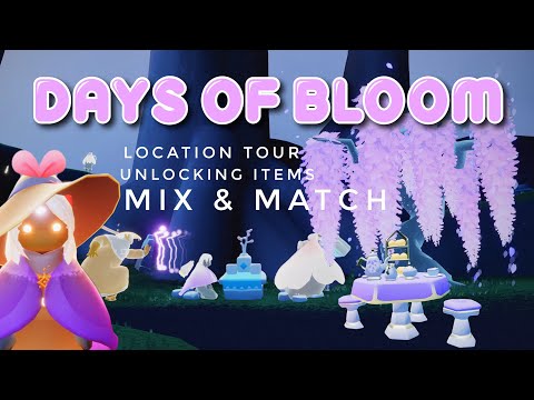 Days of Bloom 2022 - Tour, Unlocking and Mix & Match | sky children of the light | Noob Mode