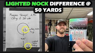 Lighted Nocks CHANGE Point of Impact - Crossbow Test w/ Broadheads
