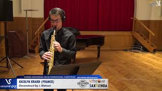 Jocelyn ERARD plays Deconstruct by J. Watson #adolphesax