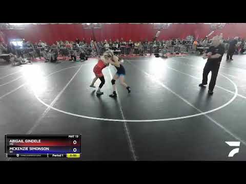 106 Lbs Round 2 - Abigail Gindele, MN Vs McKenzie Simonson, WI Eaba