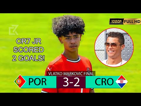 Portugal U15 3-2 Croatia U15 🔥 Cristiano Ronaldo Jr 2 GOALS & Skills 🔥