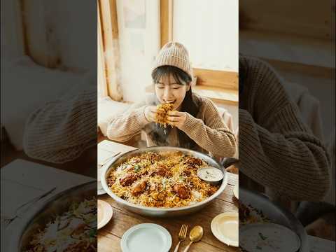 Pure Biryani Bliss,Nothing Beats Spicy Biryan,ASMR mukbang #asmrchicken #food #mukbang #eating