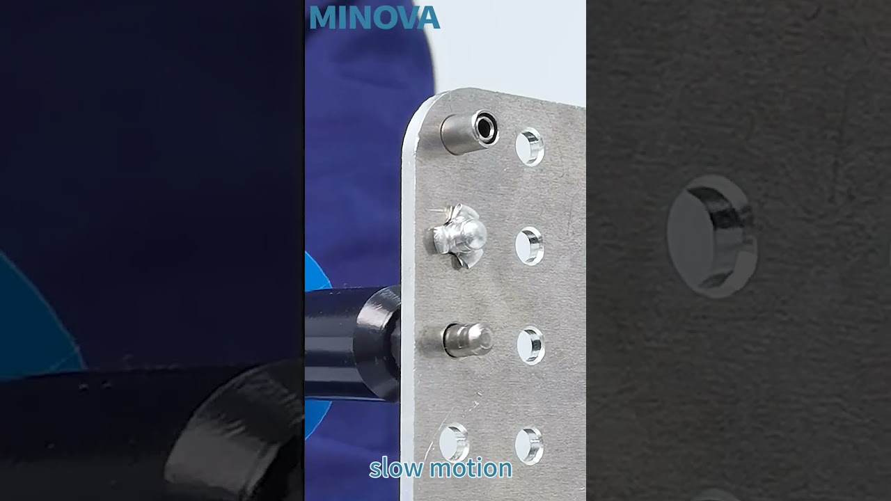 MINOVA Rivet Tool.( 1/4” (6.4 mm) Various Types of Rivets Slow Motion )#rivet #relaxing #minovatool