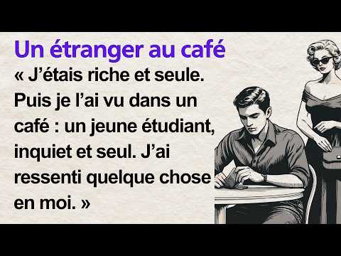 A Stranger at the Café 💛 | Learn French with Simple Story (A1–A2) | French Listening Practice