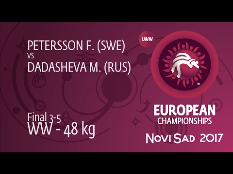 BRONZE WW - 48 kg: F. PETERSSON (SWE) df. M. DADASHEVA (RUS) by FALL, 2-2
