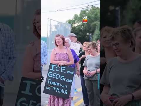 Manifestantes pedem fechamento de ‘prisão’ do ICE após a morte de imigrante em New Jersey, nos EUA