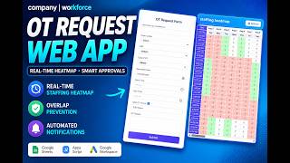 Google Apps Script Workforce Management Web App | OT Request Portal Demo