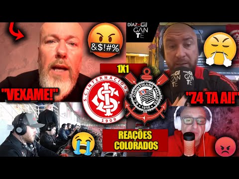 REAÇÕES dos COLORADOS - INTERNACIONAL 1X1 CORINTHIANS - BRASILEIRÃO 2025 - REACT VAMOS RIR DO INTER!