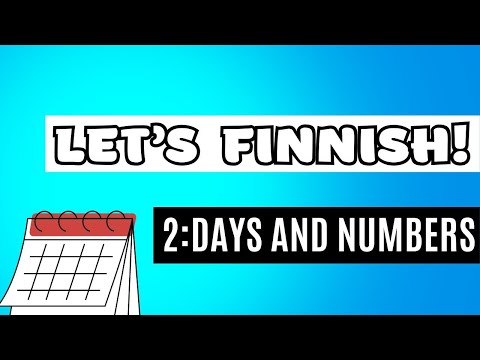 Finnish basics 2: Talk about days