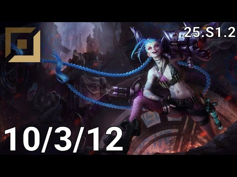 Jinx ADC vs Miss Fortune - EUW Master | Patch 25.S1.2