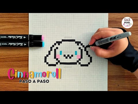 Como dibujar a CINNAMOROL en PIXEL ART – Tutorial paso a paso