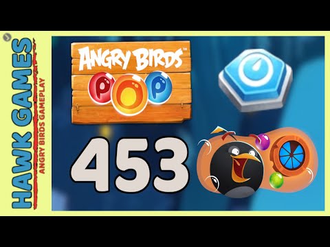 Angry Birds Stella POP Bubble Shooter Level 453 - Walkthrough, No Boosters