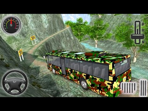 Real Mountain Army Bus Offroad Driving Adventure Hill Bus Drivers Android Gameplay