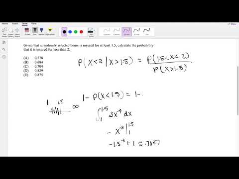SOA Exam P Question 38 | Conditional Probability