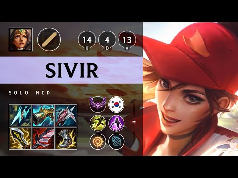 Sivir Mid vs Twisted Fate - KR Master Patch 25.09