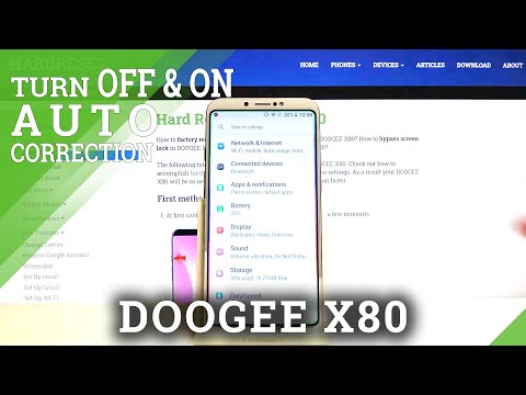 How to Turn On/Off Auto Correction on Doogee X80 - Manage Word Correction