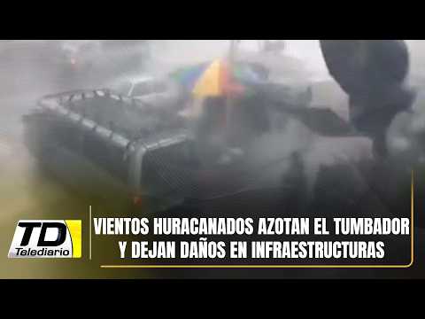 Vientos huracanados azotan El Tumbador y dejan daños en infraestructuras