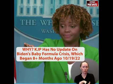 White House no update on baby formula crisis, which began more than 8 months ago