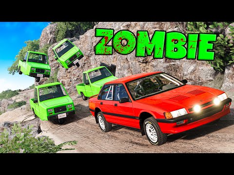 ❄️ UTKNĄŁEM NA WYSPIE AUT ZOMBIE!? | BeamNG Drive |