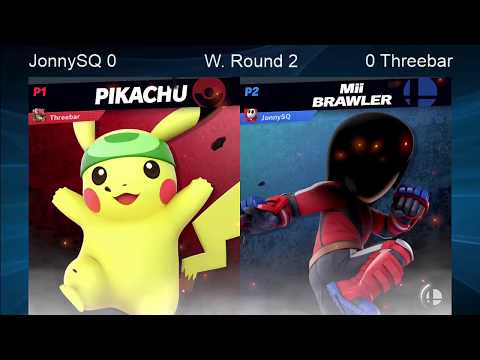 CWA Wifi Weekly 14 - JonnySQ (Mii Brawler, Mii Swordfighter) vs Threebar (Pikachu) Winners Round 2
