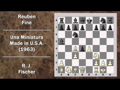 Partite Commentate di Scacchi 11- Fischer vs Fine - Una Miniatura made in USA - 1963
