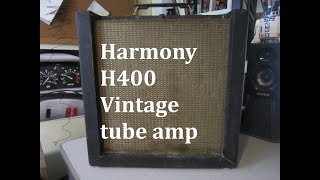 Video thumbnail for Harmony H400 Vintage Tube Amp by hovercraft Artifact