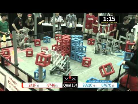 2015 VRC Math Q134 - 241F 8746 vs 9382C 6767C - 20 to 28 - VEX Worlds 2015 - Math Division
