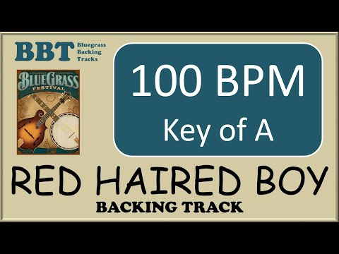 Red Haired Boy - bluegrass backing track