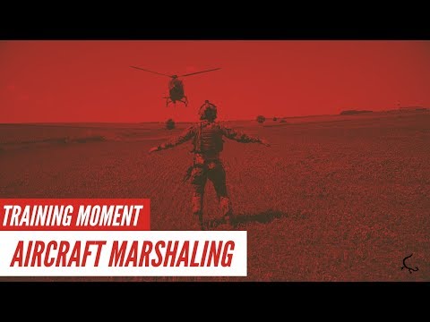 A moment from training - Aircraft Marshalling