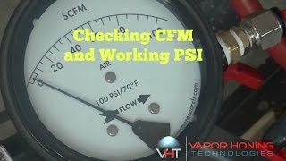 Wet blasting machine CFM and PSI requirements