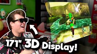 I played Ocarina of Time 3D on a MASSIVE virtual 3D TV! [XREAL One Pro] | Nintendrew