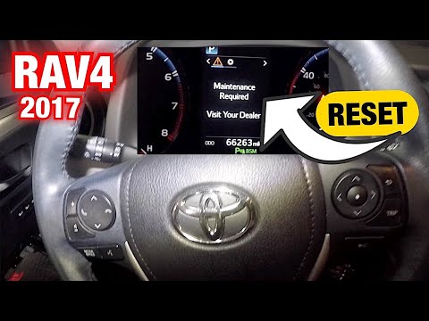 How to reset Maintenance required on Toyota RAV4 2013 to 2017