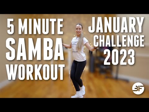 5 Minute Samba Workout for Beginners | January Challenge 2023 (Week 4)