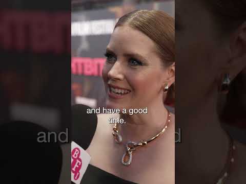 Thumbnail of the video: Which dog breed would you be and why, Amy Adams? #lff