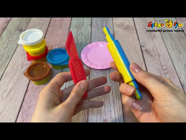 Набор для лепки Lanson Toys Идеальный гамбургер 5цветов 12предметов с 3лет - видео