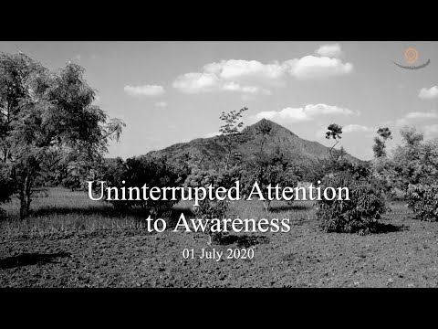 43. BHAGAVAN RAMANA SATSANG - UNINTERRUPTED ATTENTION TO AWARENESS