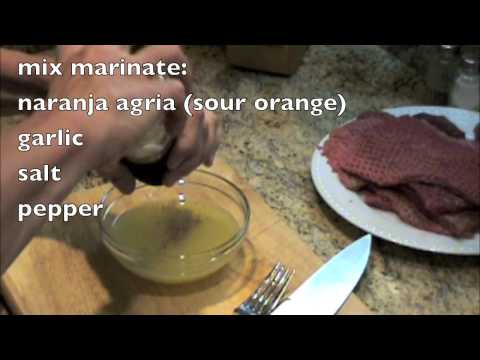 BISTEC DE PALOMILLA Grilled Cuban-Style Marinated Steak