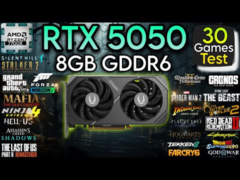 RTX 5050 In End Of 2025 - Test In 30 Games - Best Gpu In Current Situation !