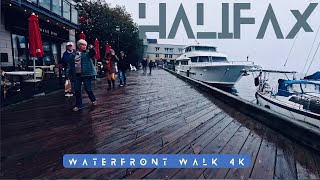 Rainy Halifax Nova Scotia ☔🇨🇦 Hits Different | Waterfront Vibes in 4K