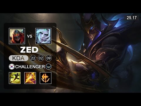 Zed vs Viego Jungle - KR Challenger - Patch 25.17 Season 15