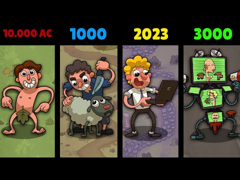 6.000.000 DE ANOS DE EVOLUÇÃO HUMANA EM APENAS 1 VÍDEO! - Homo Evolution