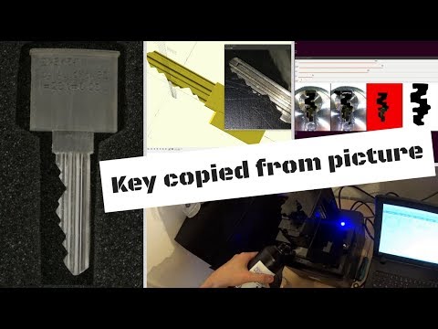 Duplicating a high precision key from a photo using a home 3D printer