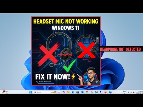 Headset Mic Not Working Windows 11| How To Solve Headphone Not Detecting When Plugged in
